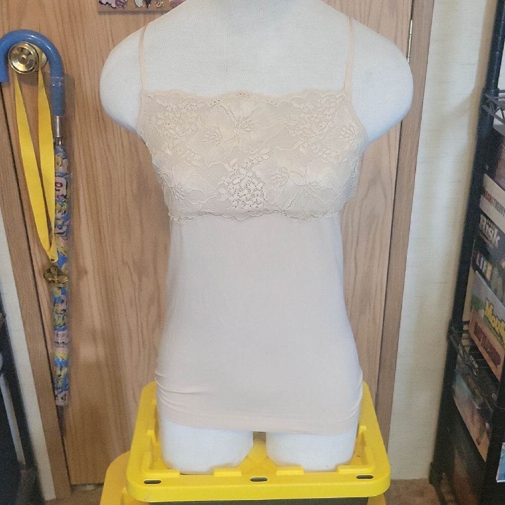 Banana Republic Cream Stretch Camisole